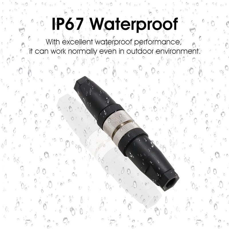 Eonvic M12 8 Pin Male A Code Sensor Aviation Plug Industrial Circular Connector Waterproof IP67 12mm Connector Plug Cable Adapter - Image 2